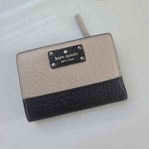 Kate Spade Two-Tone Black and Tan Leather Wallet